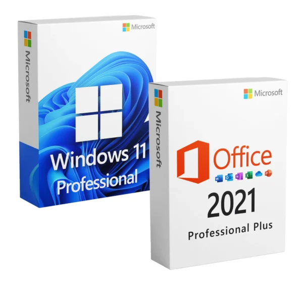 Pachet licente Microsoft Windows 11 Professional + Microsoft Office 2021 Professional Plus Pachet licente Microsoft Windows 11 Professional + Microsoft Office 2021 Professional Plus