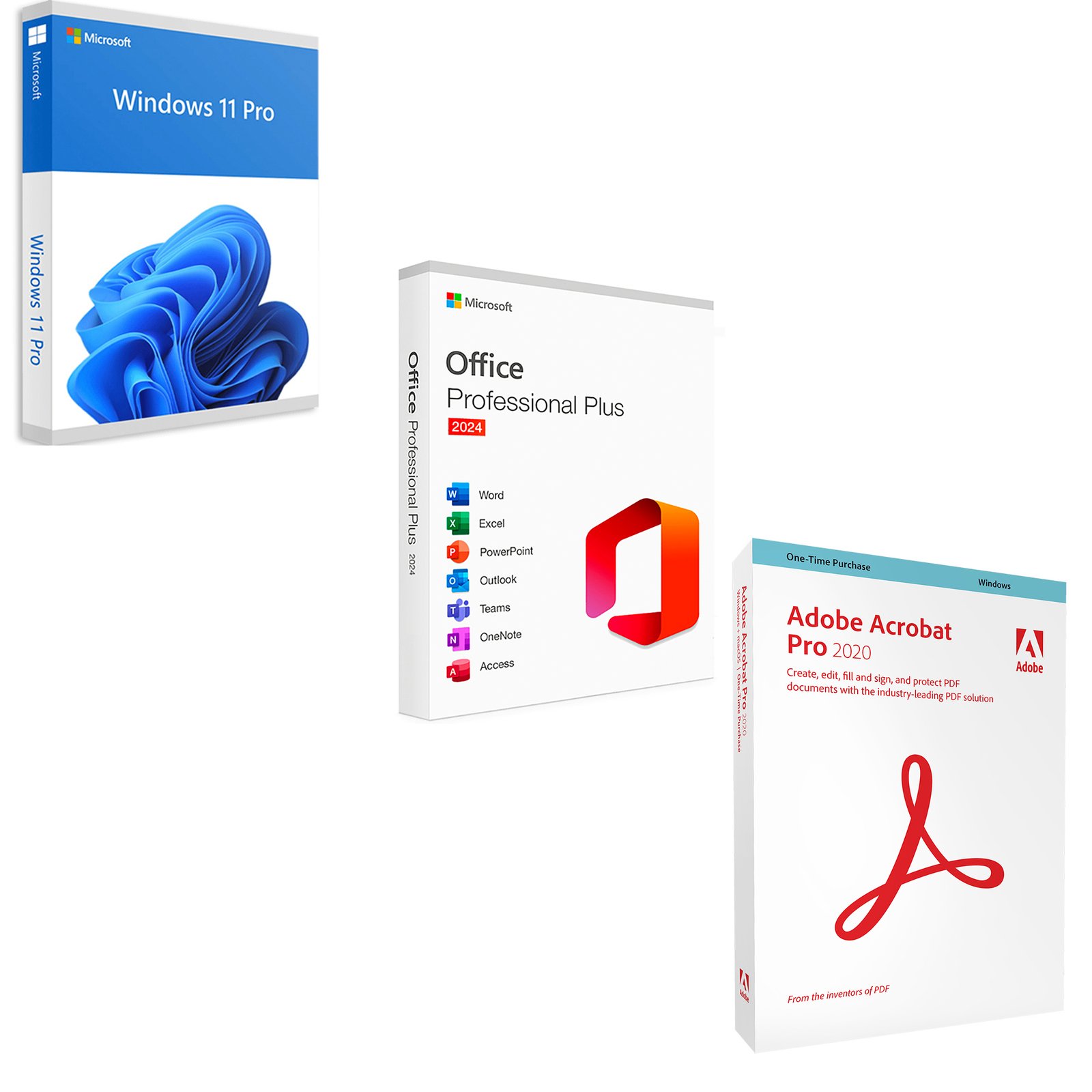 Pachet Licenta Windows 11 Professional + Office 2024 Professional Plus + Adobe Acrobat Pro 2020
